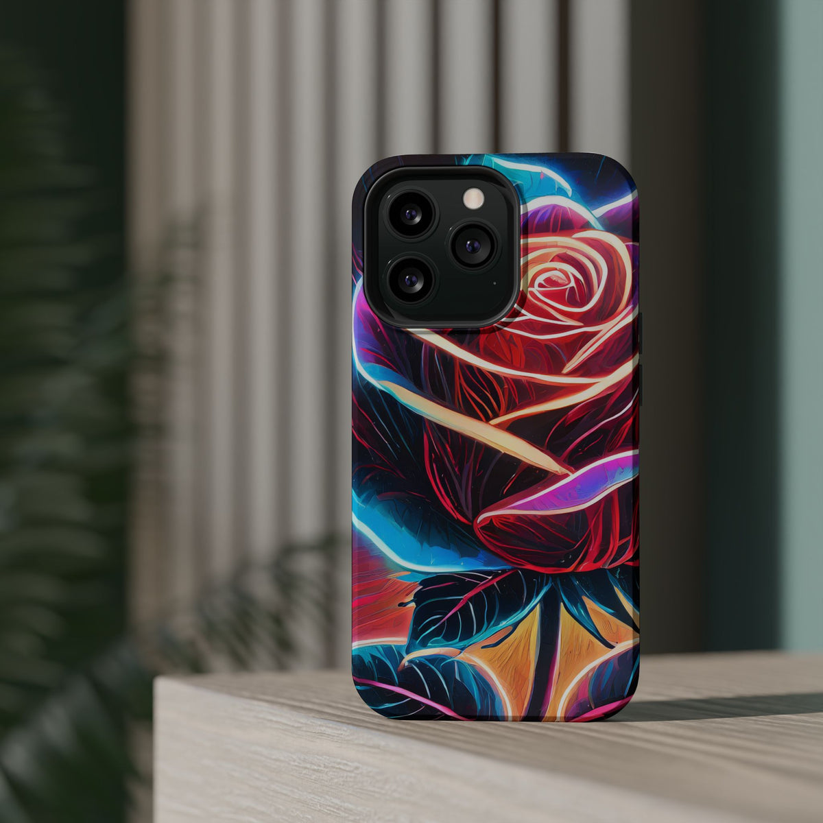 Neon Rose Magnetic Tough Phone Case - Studio 653