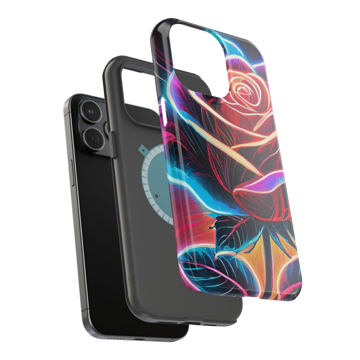 Neon Rose Magnetic Tough Phone Case - Studio 653