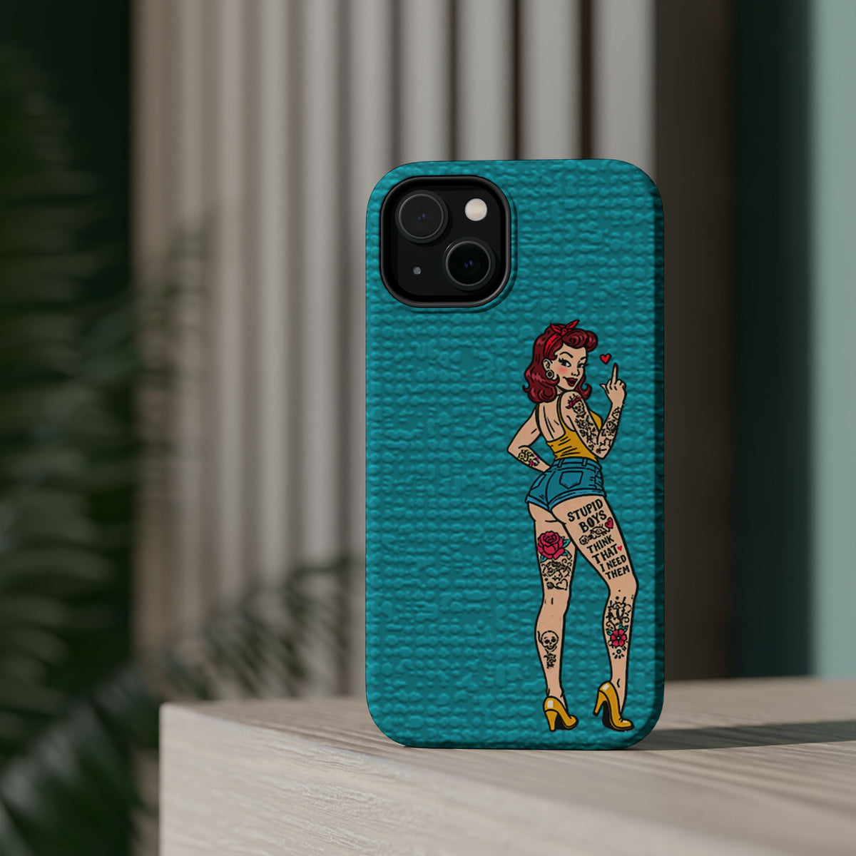Sassy Pin-Up Stupid Boys Magnetic Tough Phone Case - Studio 653