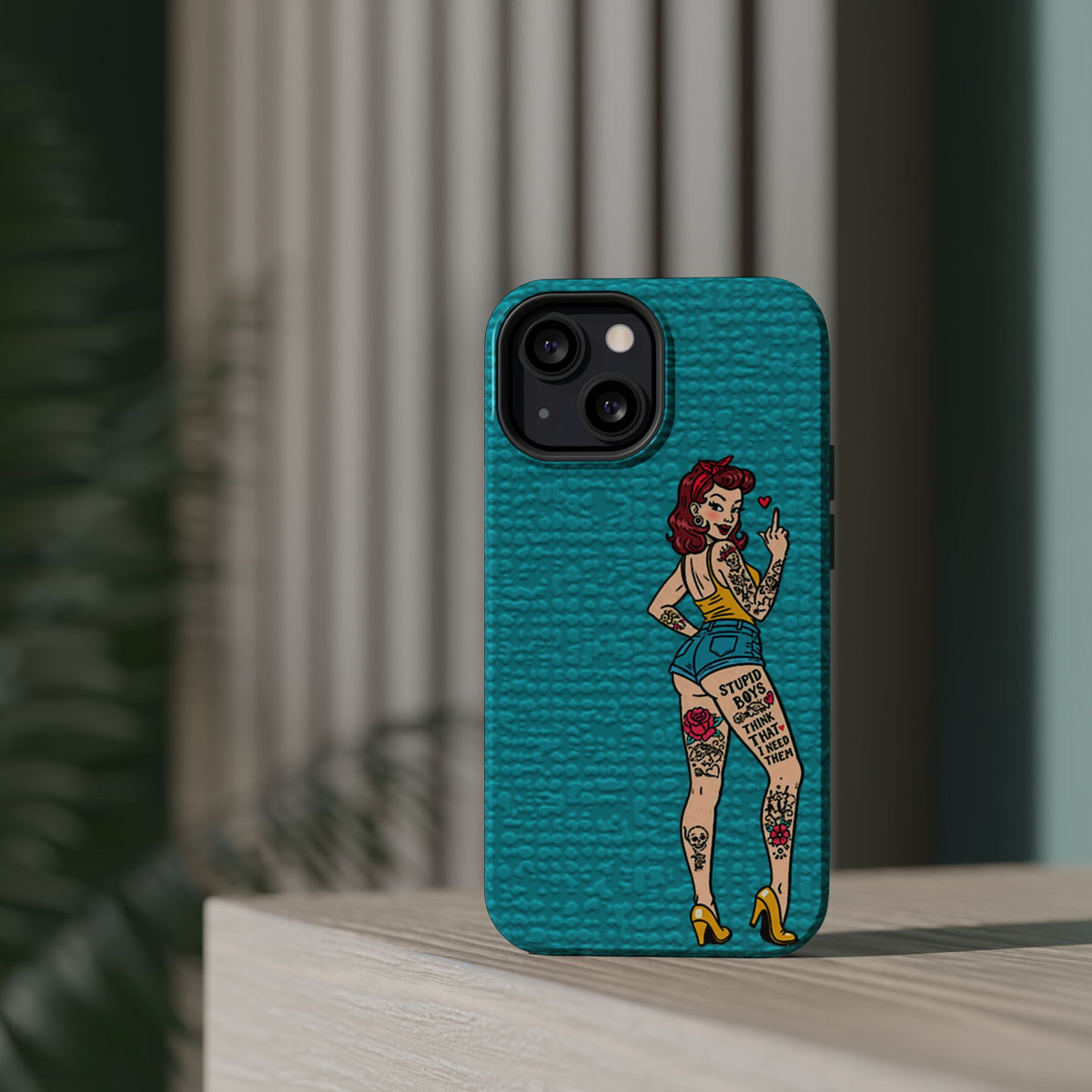 Sassy Pin-Up Stupid Boys Magnetic Tough Phone Case - Studio 653