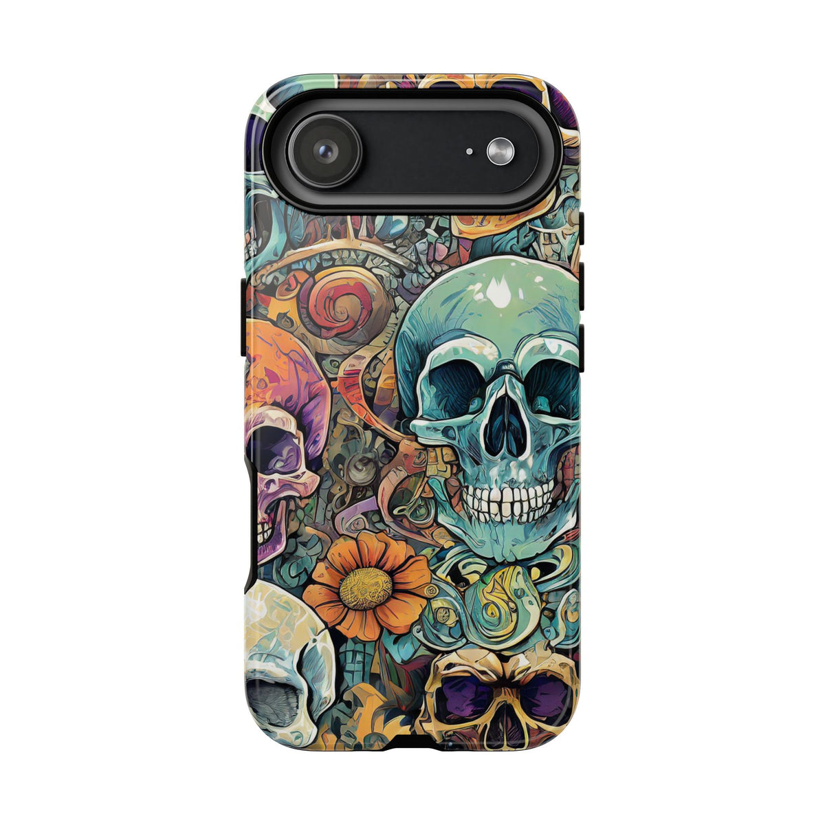 Artistic Skull Collage Tough Phone Case - Studio 653