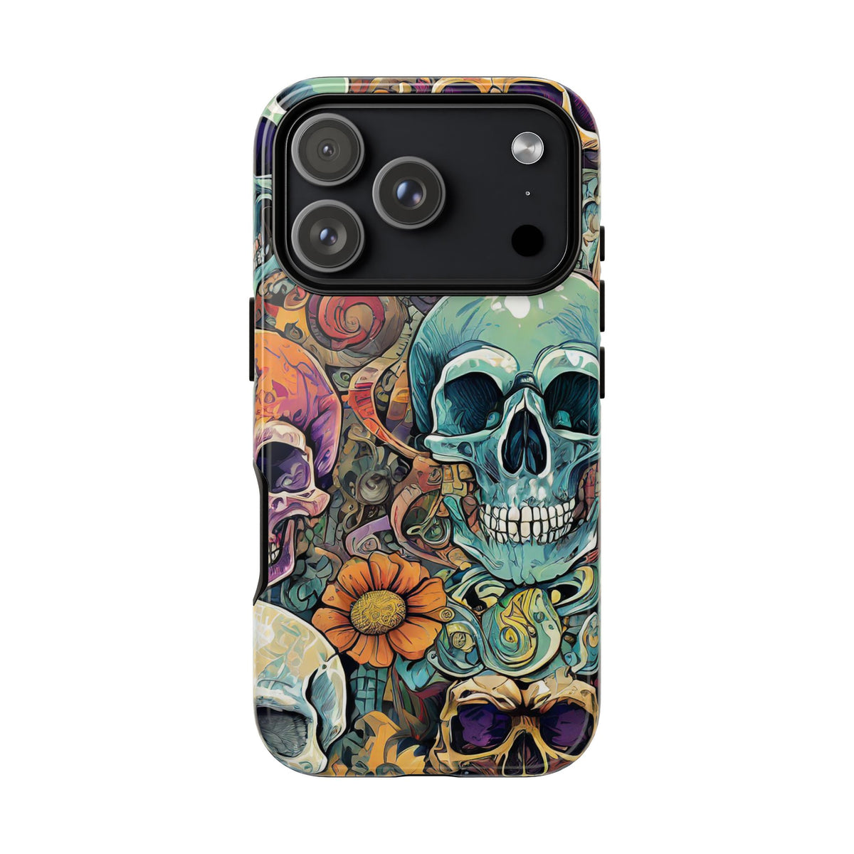 Artistic Skull Collage Tough Phone Case - Studio 653
