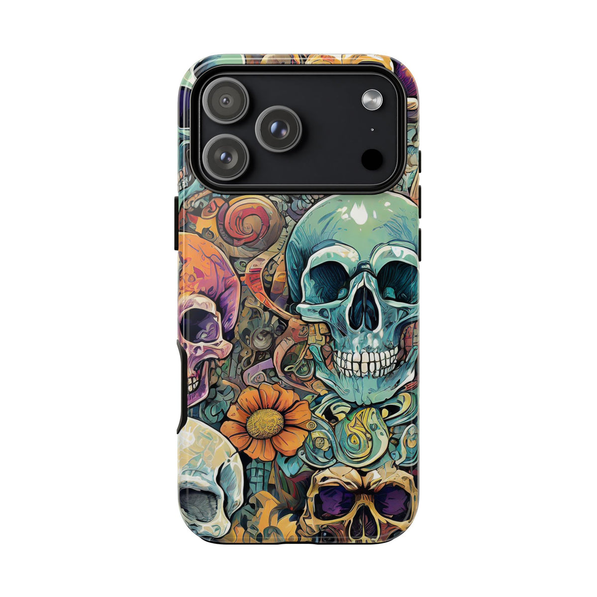 Artistic Skull Collage Tough Phone Case - Studio 653