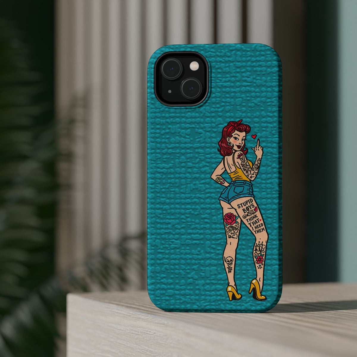 Sassy Pin-Up Stupid Boys Magnetic Tough Phone Case - Studio 653