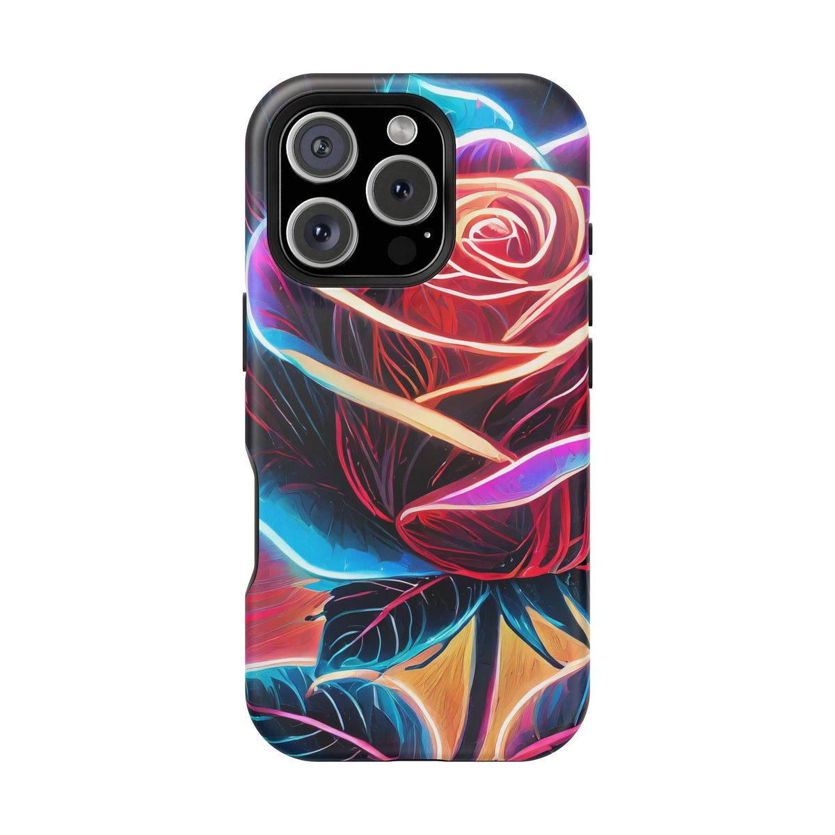 Neon Rose Magnetic Tough Phone Case - Studio 653