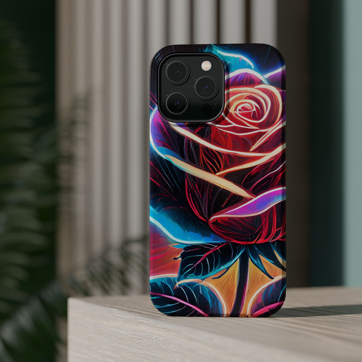Neon Rose Magnetic Tough Phone Case - Studio 653