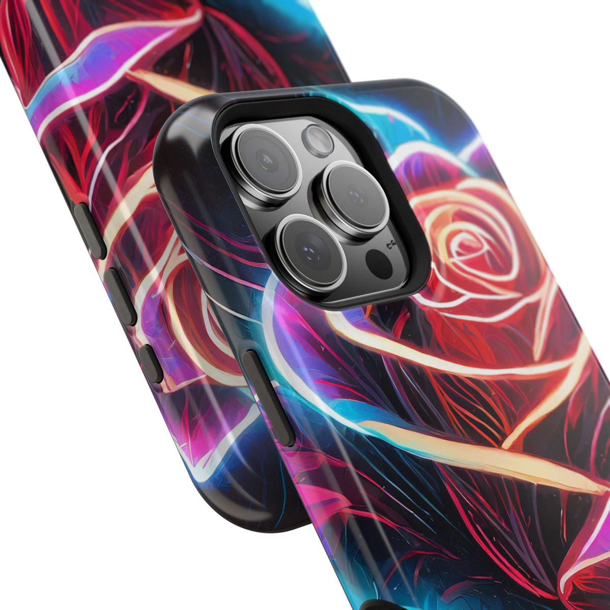 Neon Rose Magnetic Tough Phone Case - Studio 653