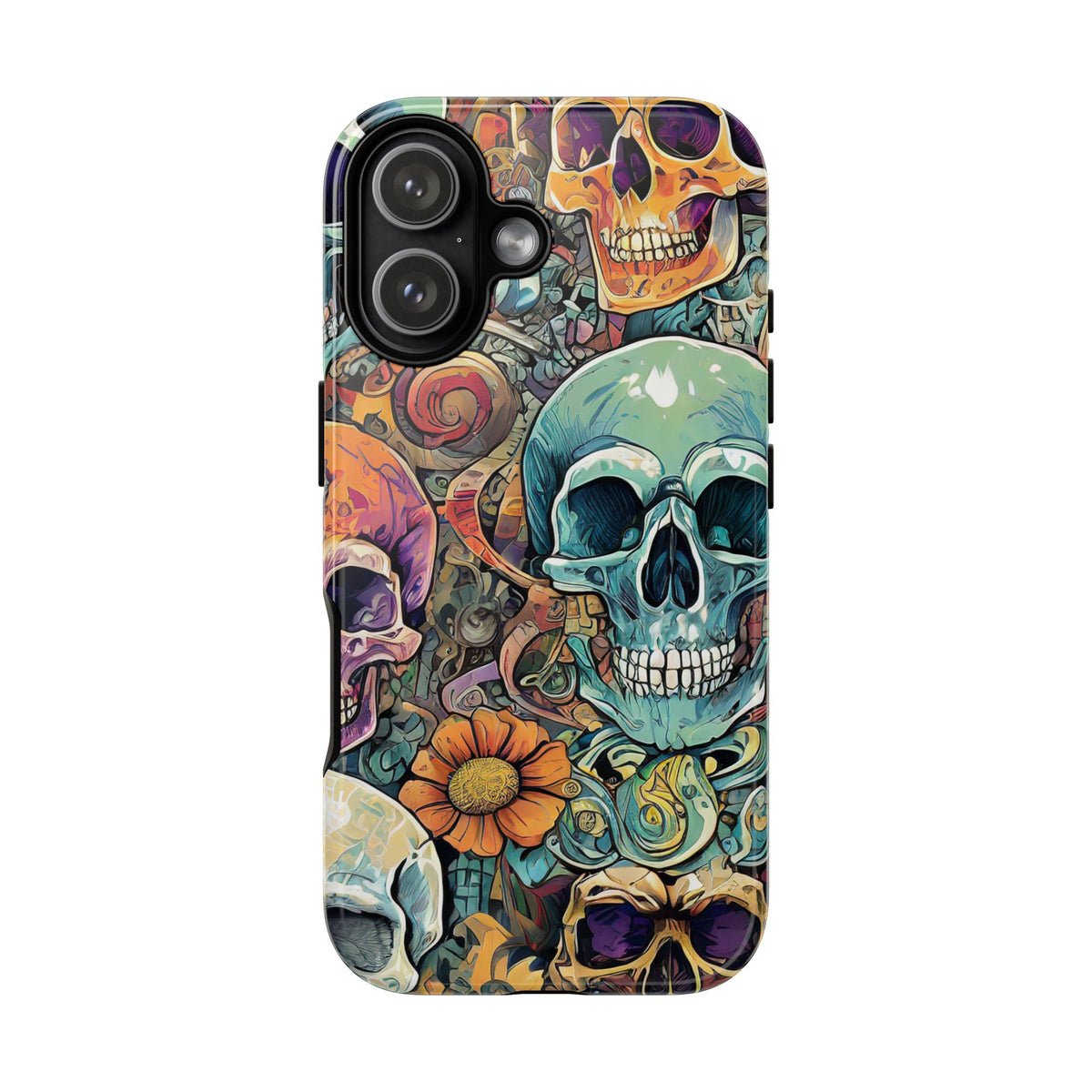 Artistic Skull Collage Tough Phone Case - Studio 653