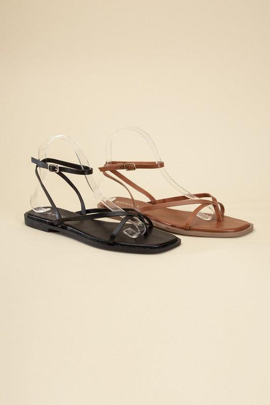 Elio Flat Strappy Sandal - Studio 653