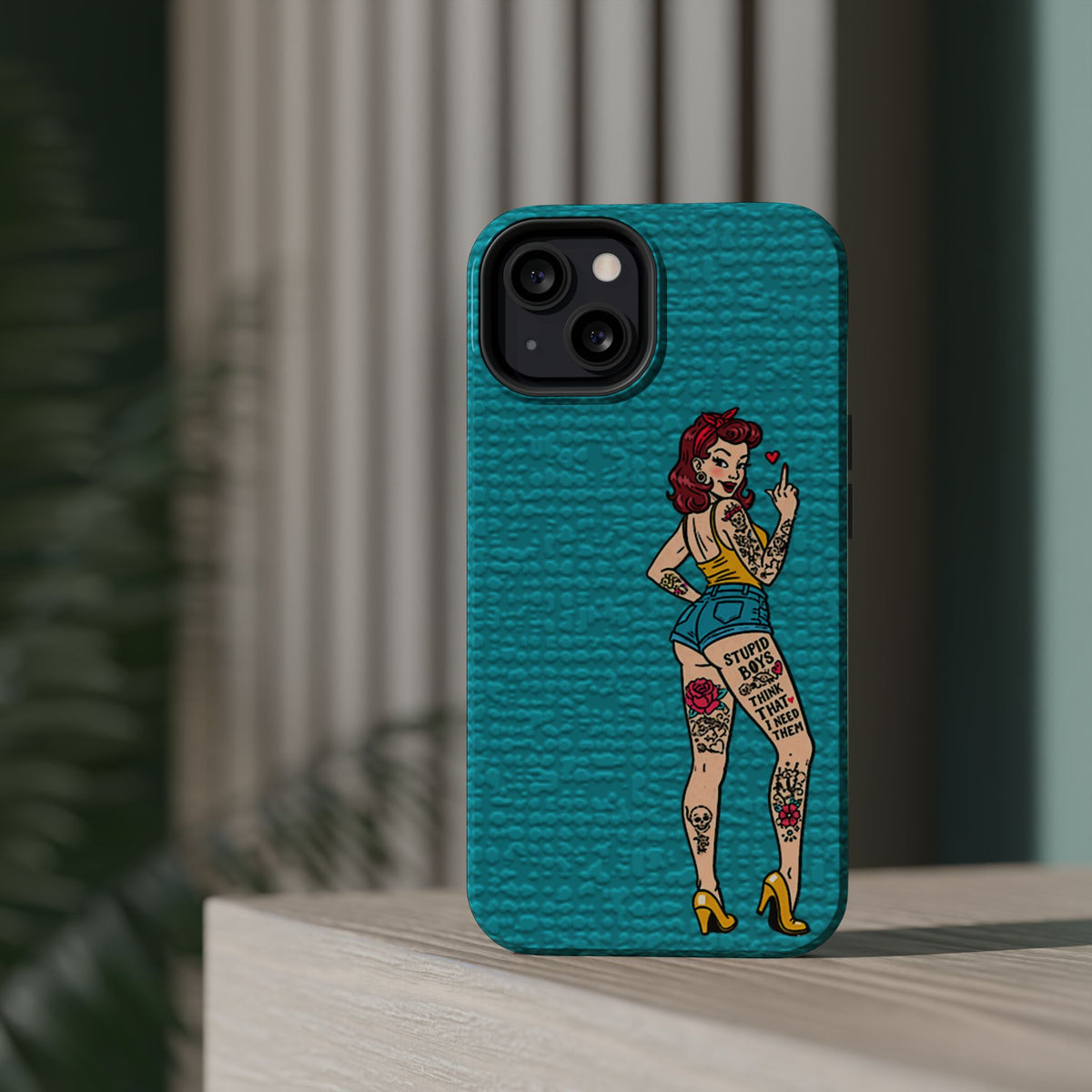 Sassy Pin-Up Stupid Boys Magnetic Tough Phone Case - Studio 653