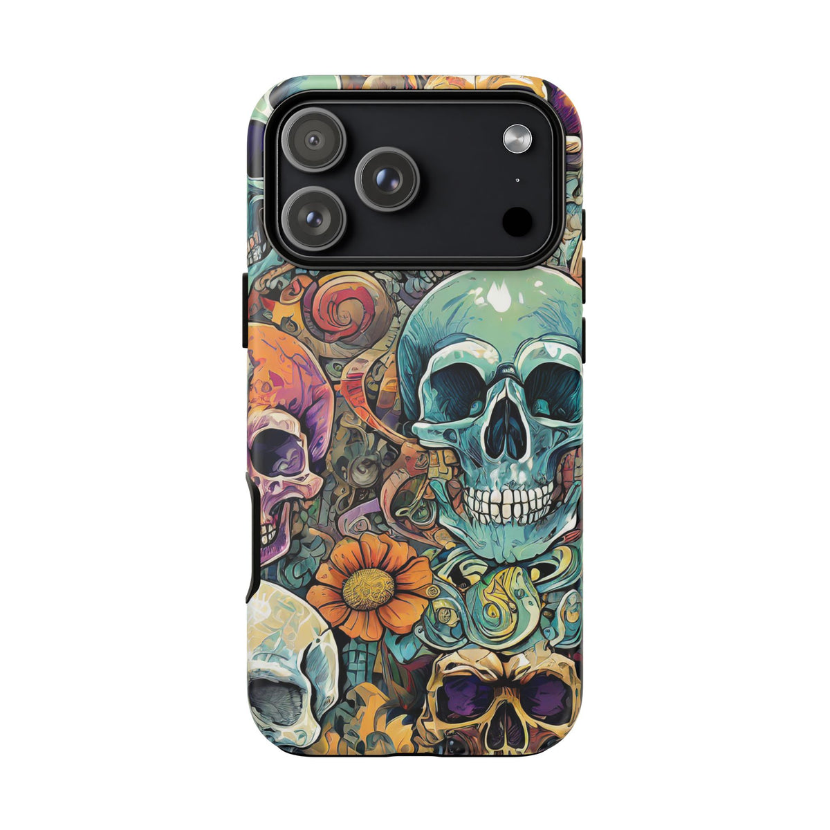 Artistic Skull Collage Tough Phone Case - Studio 653