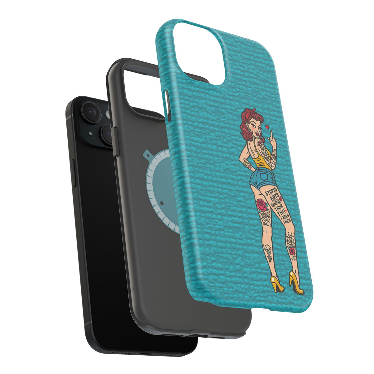 Sassy Pin-Up Stupid Boys Magnetic Tough Phone Case - Studio 653