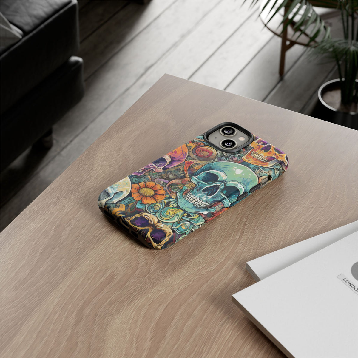 Artistic Skull Collage Tough Phone Case - Studio 653