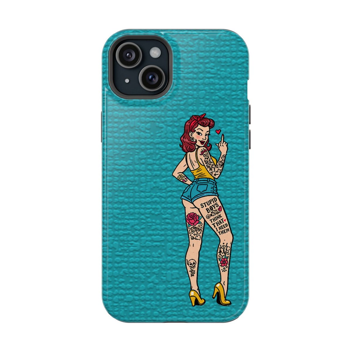 Sassy Pin-Up Stupid Boys Magnetic Tough Phone Case - Studio 653