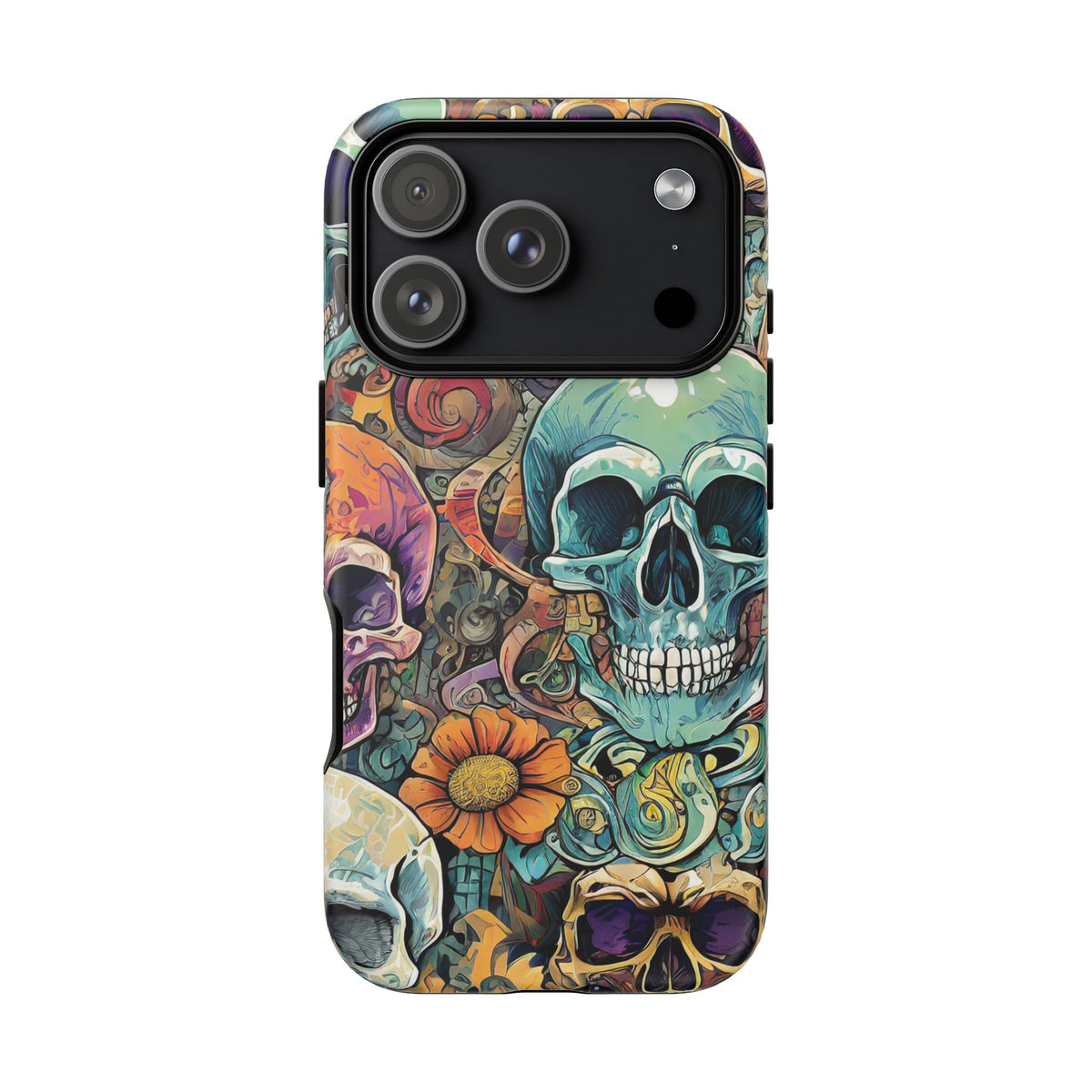 Artistic Skull Collage Tough Phone Case - Studio 653