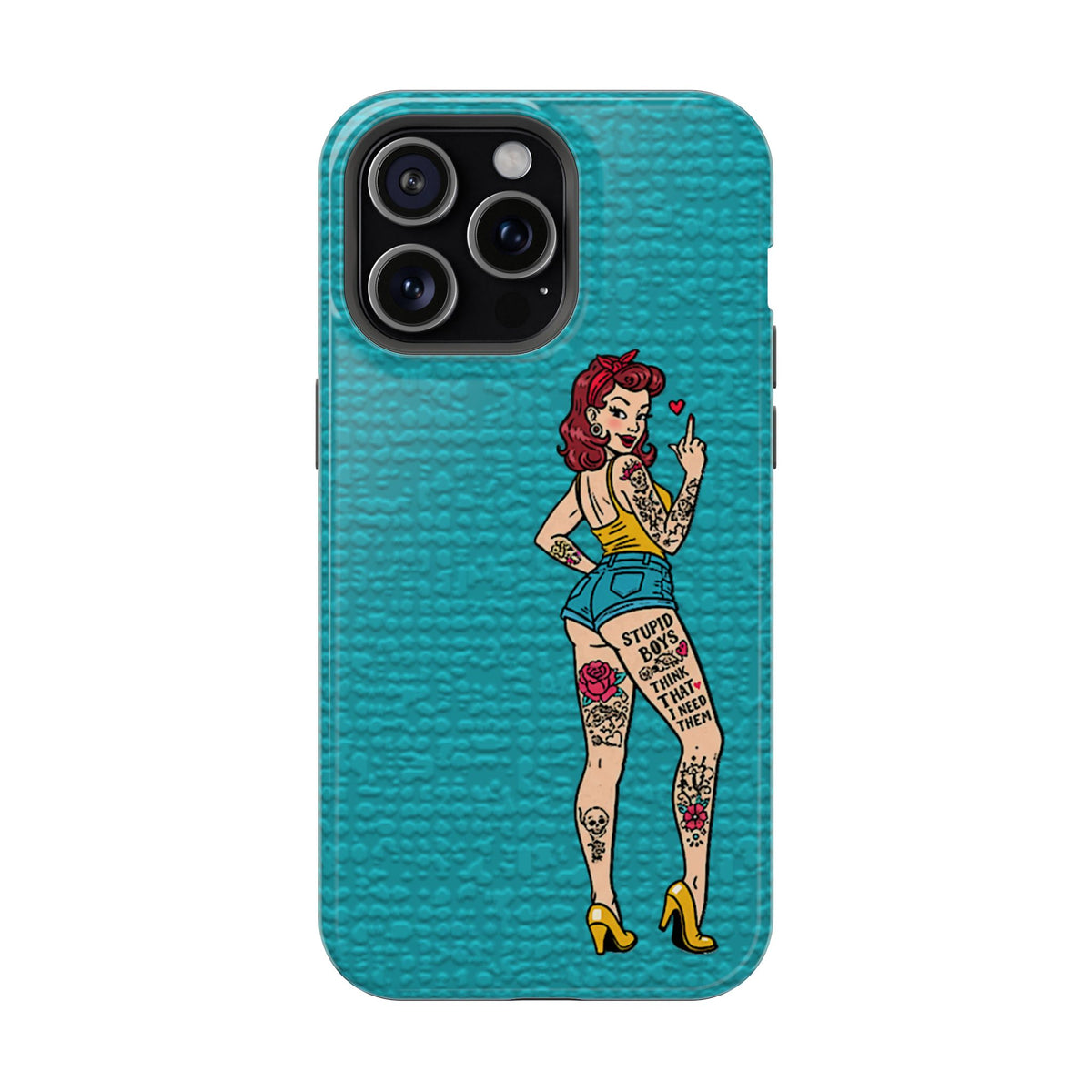 Sassy Pin-Up Stupid Boys Magnetic Tough Phone Case - Studio 653