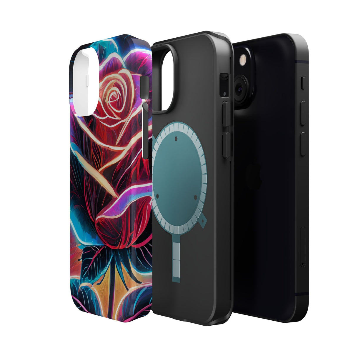Neon Rose Magnetic Tough Phone Case - Studio 653