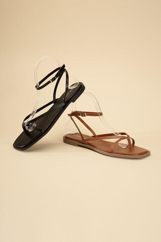 Elio Flat Strappy Sandal - Studio 653