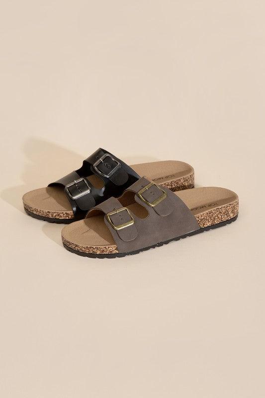 Buckle Strap Slides - Studio 653