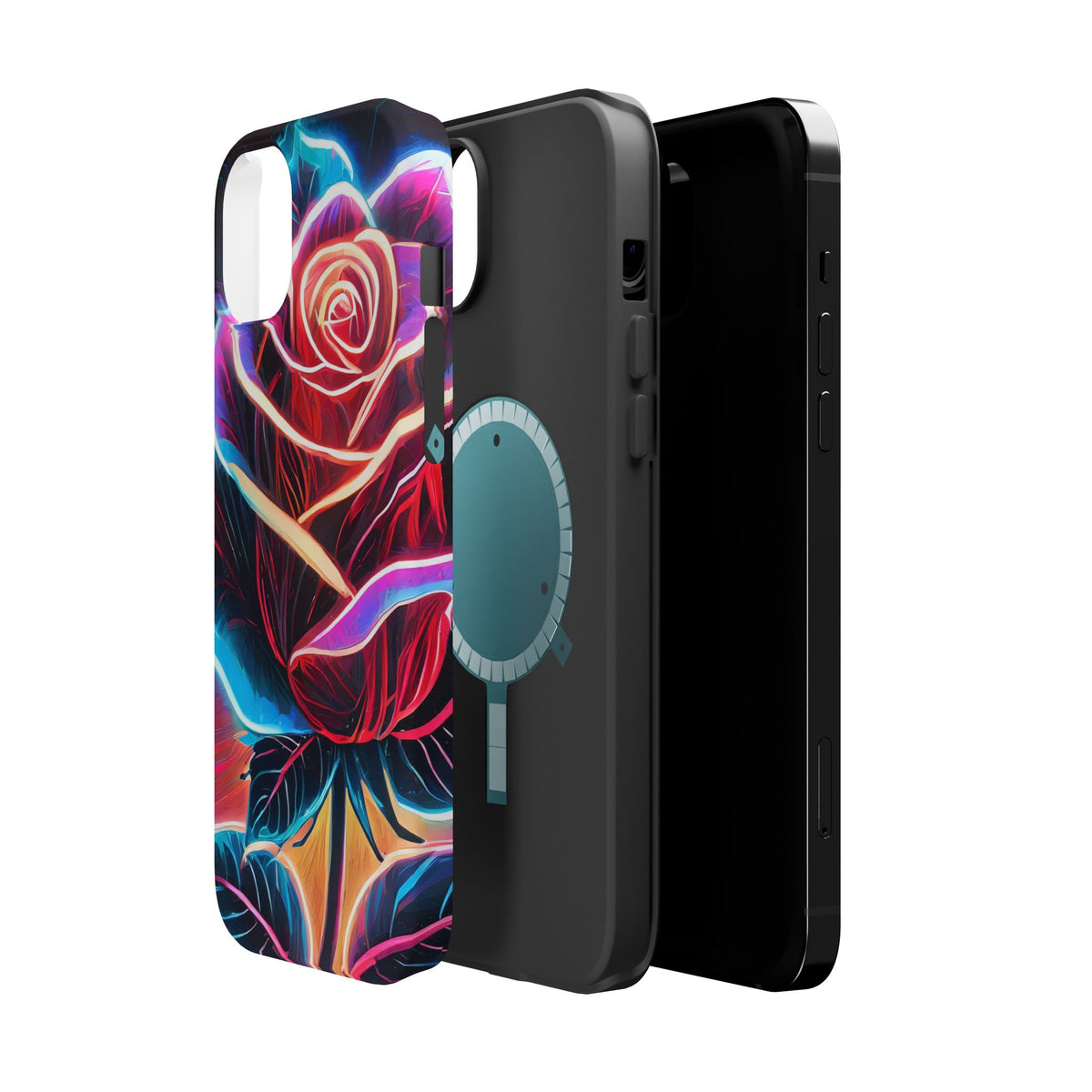 Neon Rose Magnetic Tough Phone Case - Studio 653