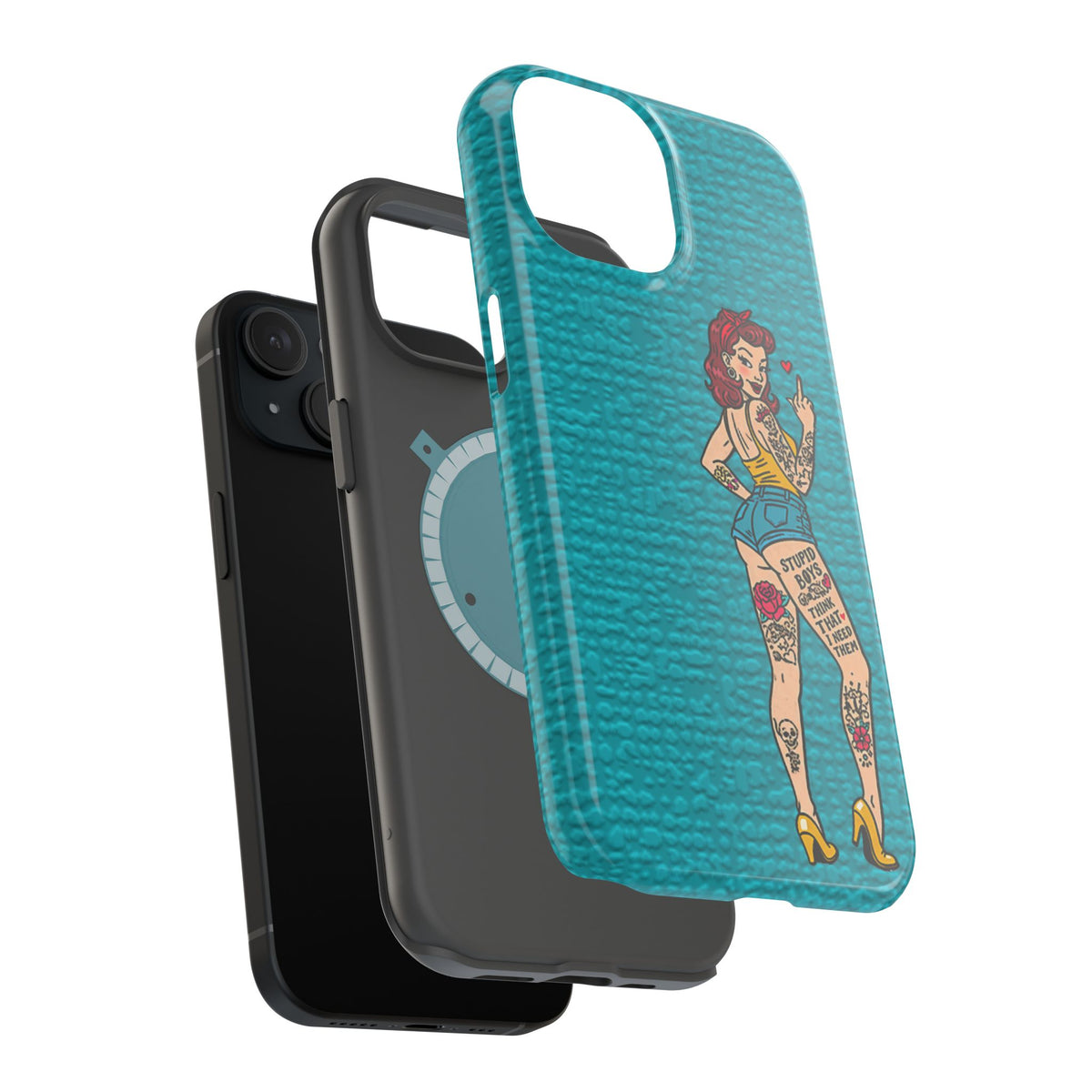 Sassy Pin-Up Stupid Boys Magnetic Tough Phone Case - Studio 653
