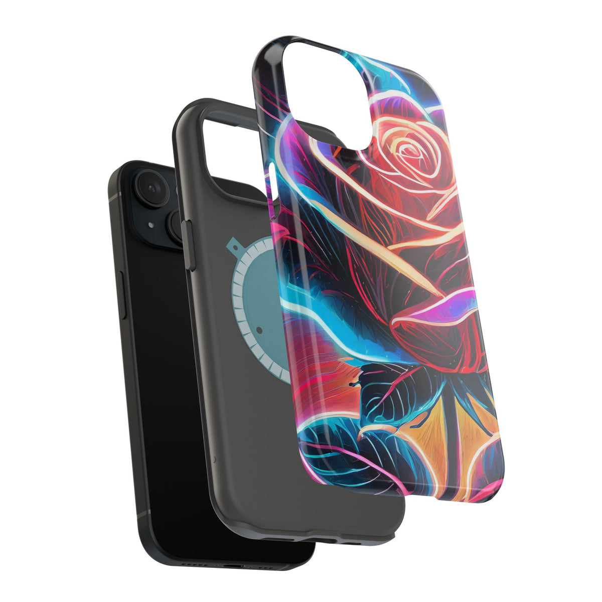 Neon Rose Magnetic Tough Phone Case - Studio 653