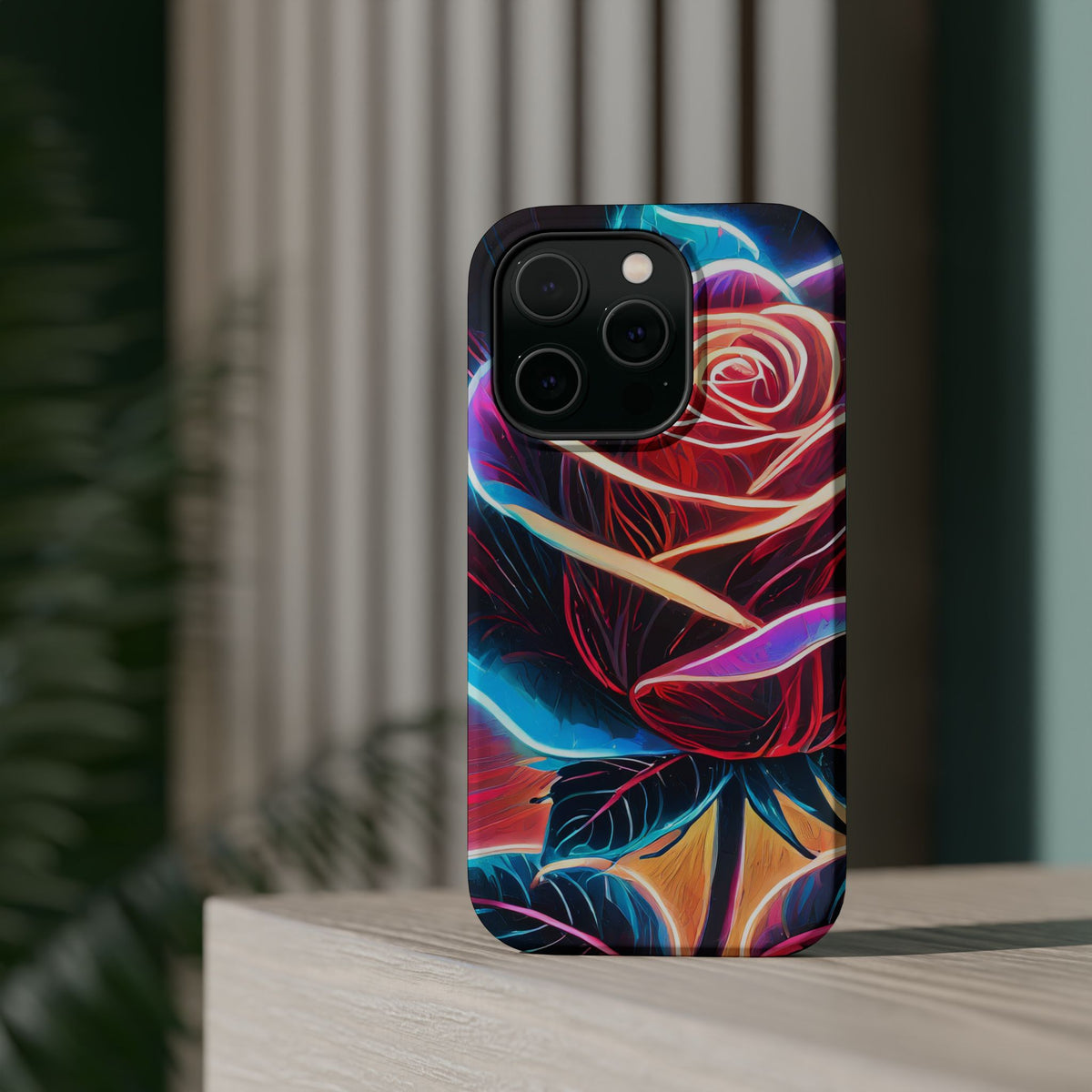 Neon Rose Magnetic Tough Phone Case - Studio 653
