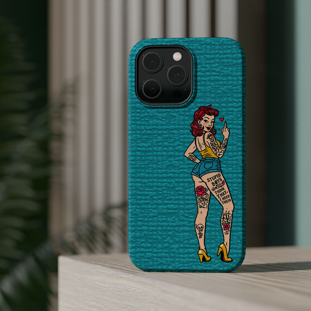Sassy Pin-Up Stupid Boys Magnetic Tough Phone Case - Studio 653