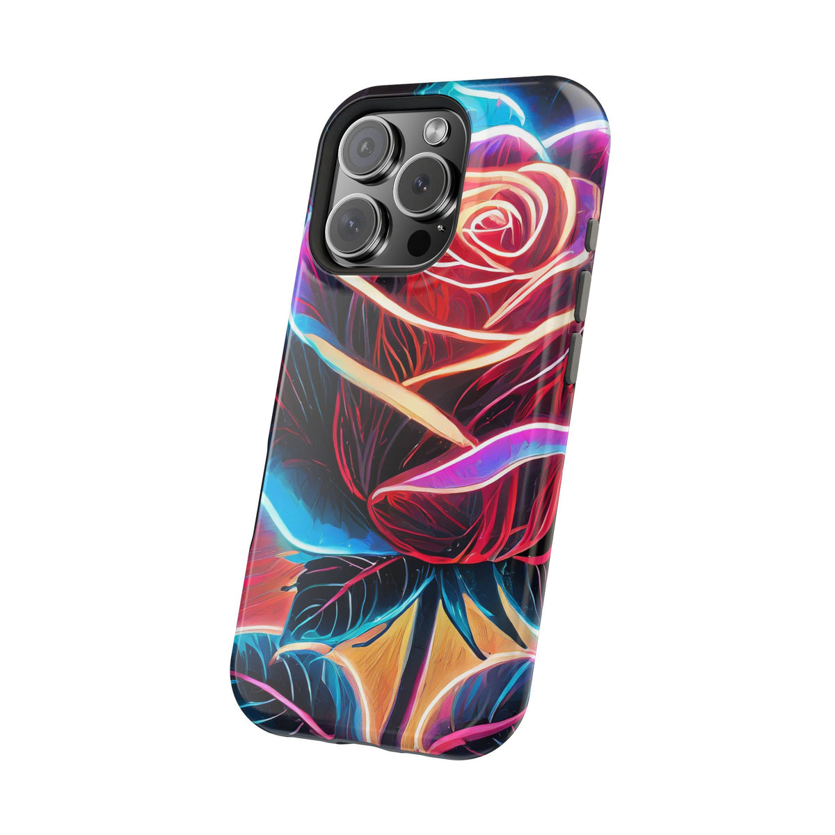 Neon Rose Magnetic Tough Phone Case - Studio 653