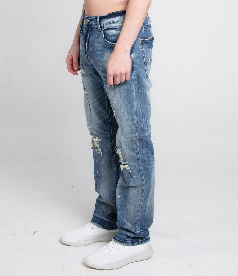 Men's Mid-Rise Distressed Skinny Jean - Studio 653