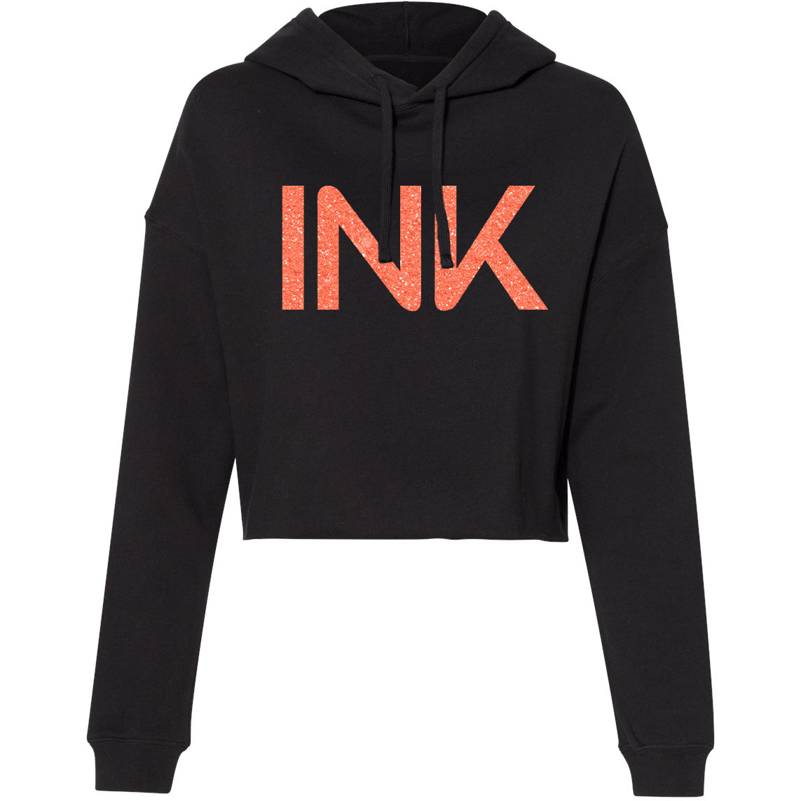 InkAddict INK Glitter Women's Cropped Hoodie - Studio 653