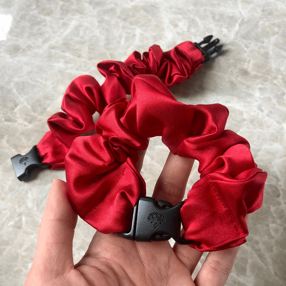 Buckle Scrunchie - Vibrant Solid Colors - No Snagging, No Tangles - Studio 653