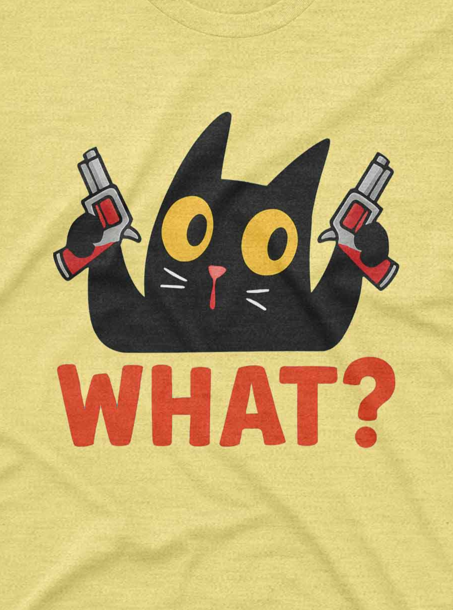 What? Cat Graphic Tee