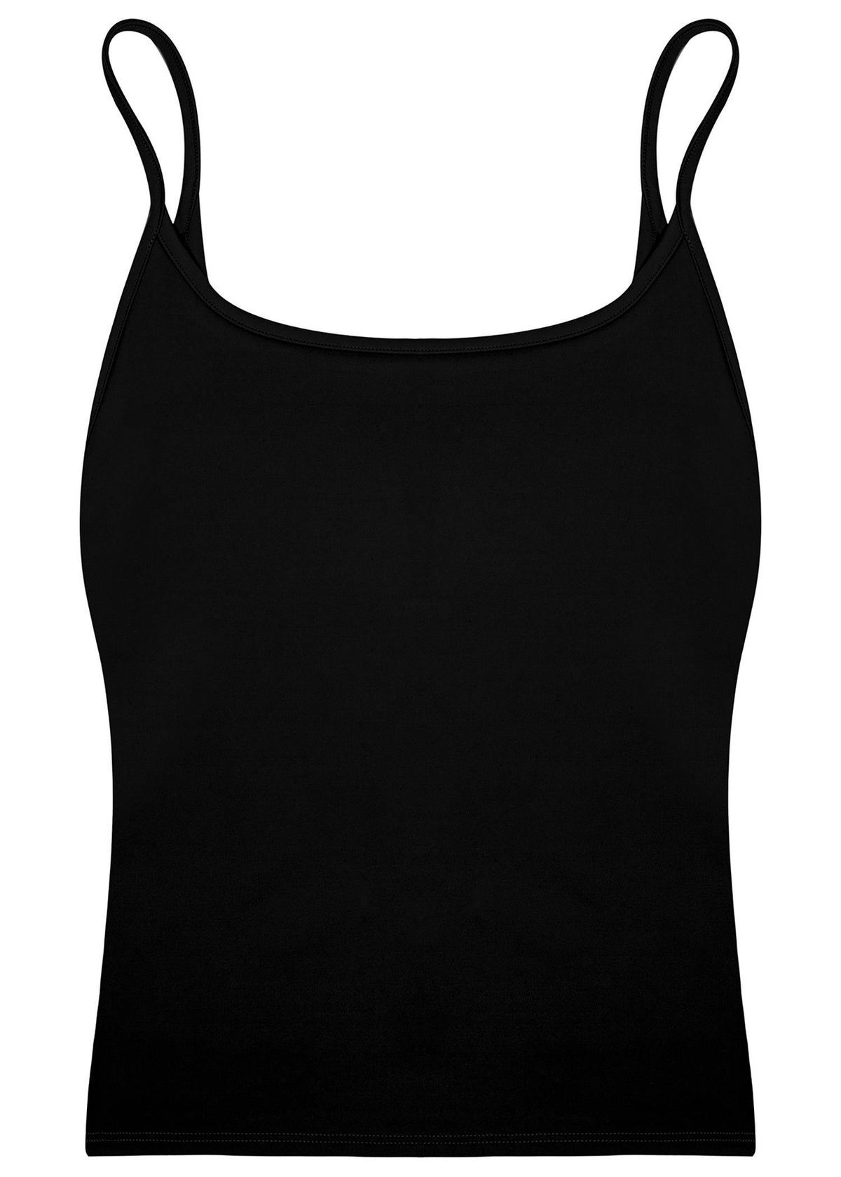 Women's Contour Tank in Black - Studio 653