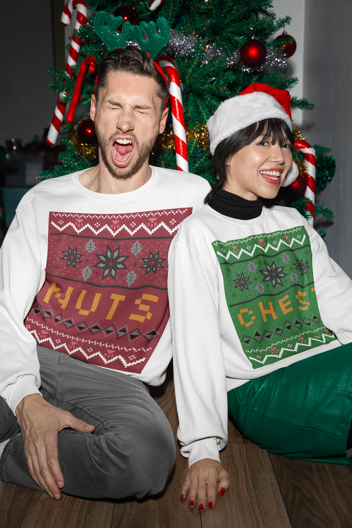 ‘Chest’ Holiday Sweater Crewneck Sweatshirt
