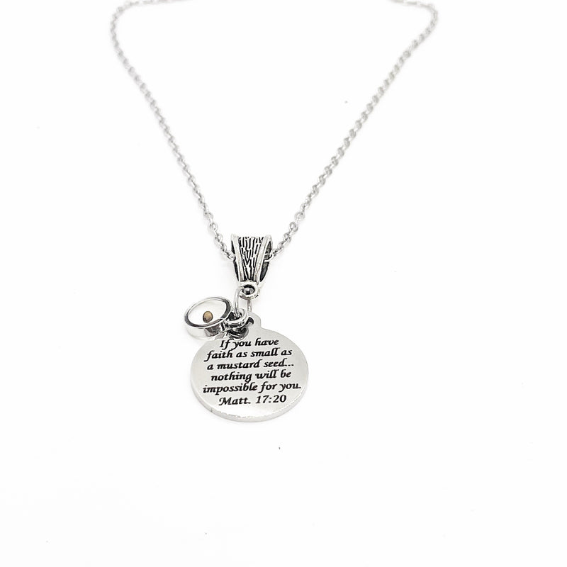If You Have Faith Necklace Mustard Seed Necklace - Studio 653