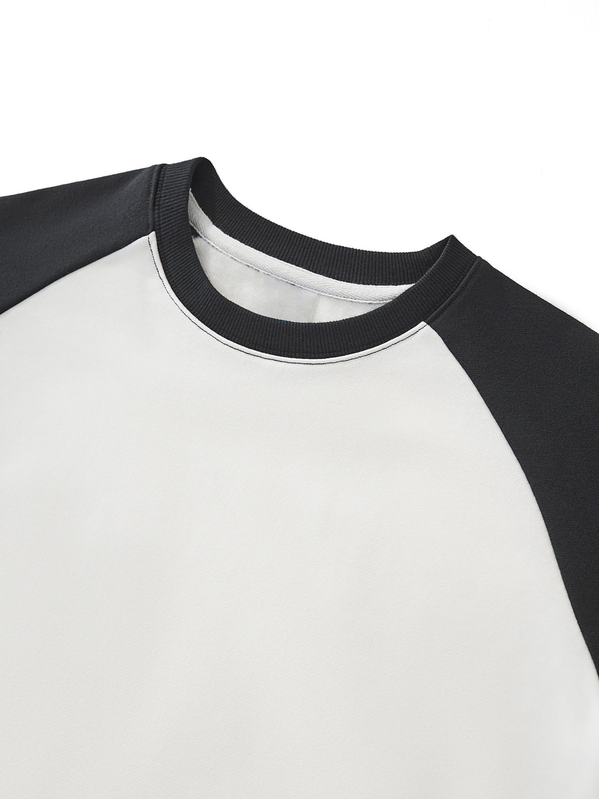 Anti-Social Raw-Hem Color-Block Raglan Crop Sweatshirt - Studio 653