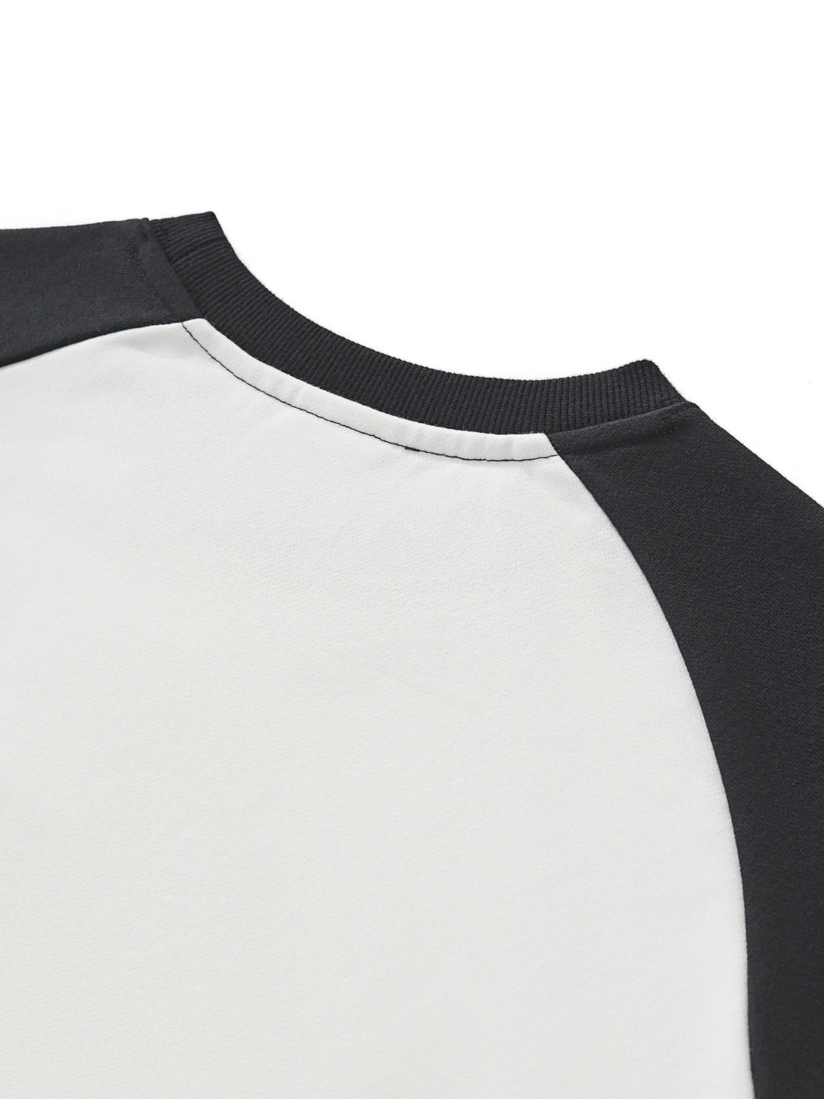 Anti-Social Raw-Hem Color-Block Raglan Crop Sweatshirt - Studio 653
