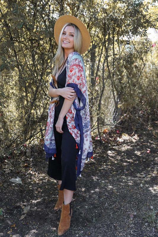 Paisley Floral Patchwork Kimono - Studio 653