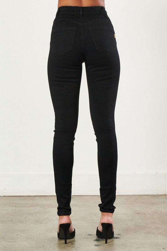 Black High-Waisted Skinny Jean - Studio 653