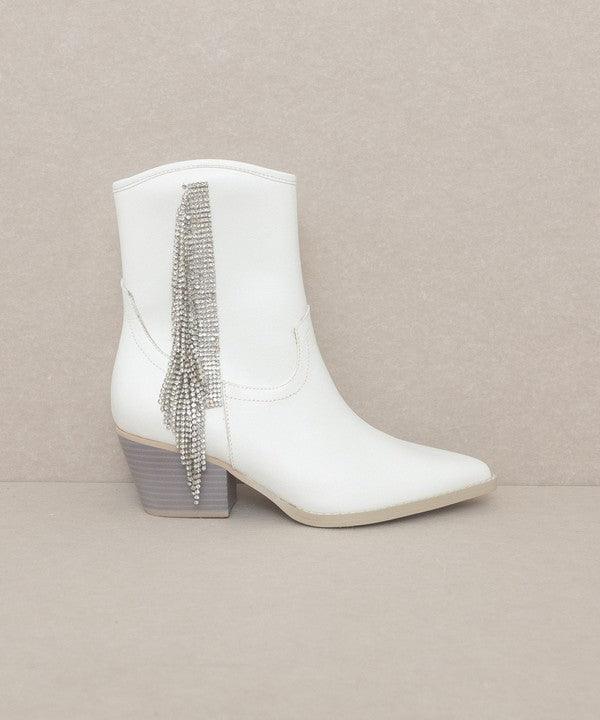 Rowan - Rhinestone Fringe Boot - Studio 653