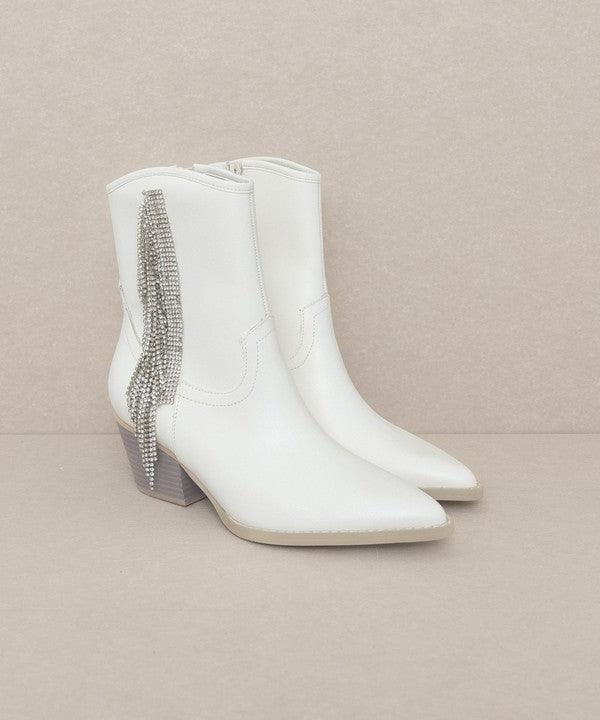 Rowan - Rhinestone Fringe Boot - Studio 653