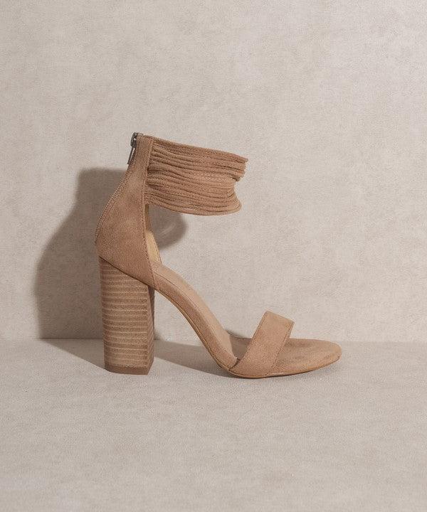 Blair - Thick Ankle Strap Block Heel - Studio 653