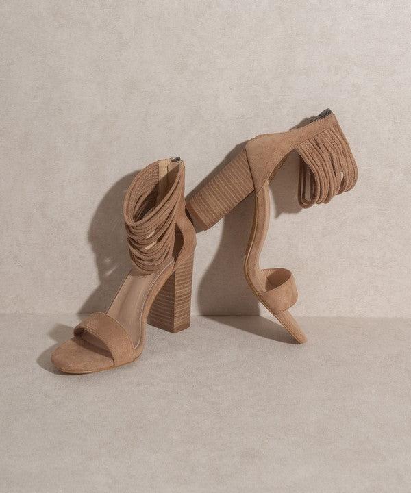 Blair - Thick Ankle Strap Block Heel - Studio 653