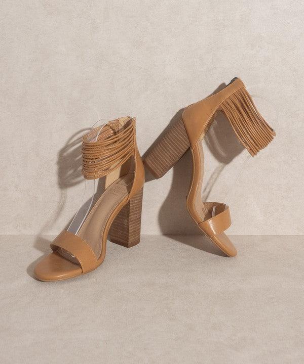 Blair - Thick Ankle Strap Block Heel - Studio 653