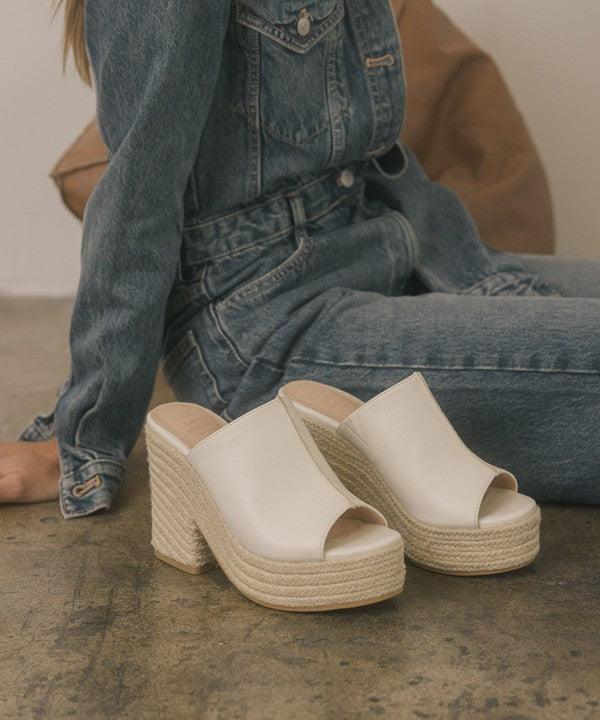 Melissa - Espadrille Platform Slide - Studio 653