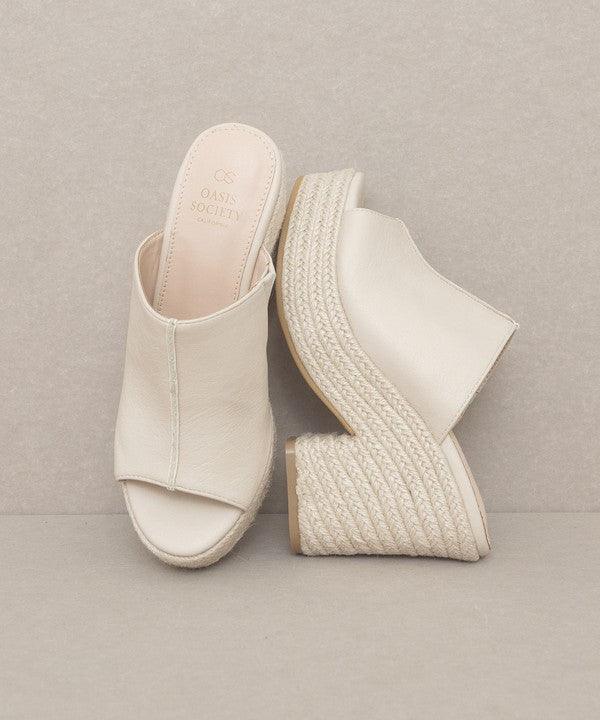 Melissa - Espadrille Platform Slide - Studio 653