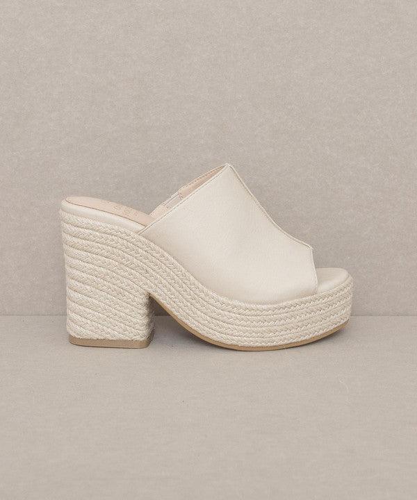 Melissa - Espadrille Platform Slide - Studio 653