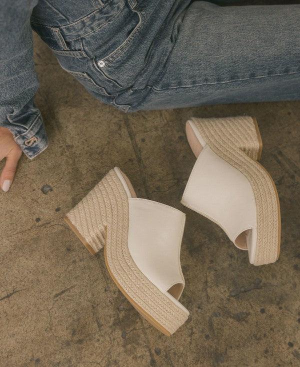 Melissa - Espadrille Platform Slide - Studio 653