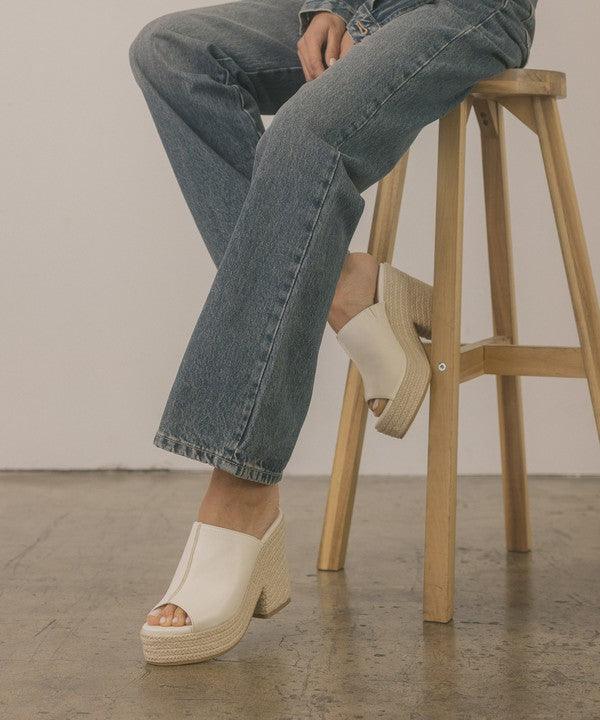 Melissa - Espadrille Platform Slide - Studio 653